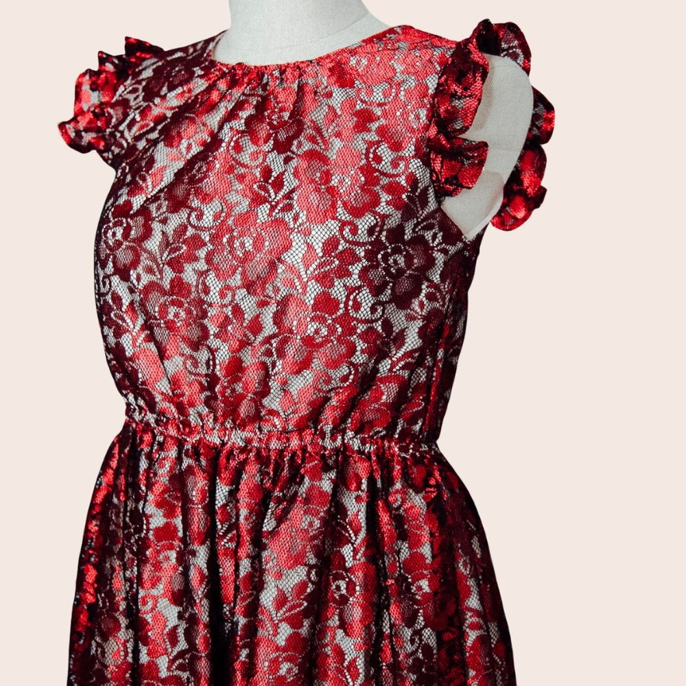 Lace Cap Sleeve Dress